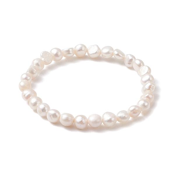 PandaHall Natural Pearl Beaded Stretch Bracelets, Creamy White, Inner Diameter: 2-1/4 inch(5.8cm) Pearl Two Sides Polished
PandaHall Natural Pearl Beaded Stretch Bracelets, Creamy White, Inner Diameter: 2-1/4 inch(5.8cm) Pearl Two Sides Polished