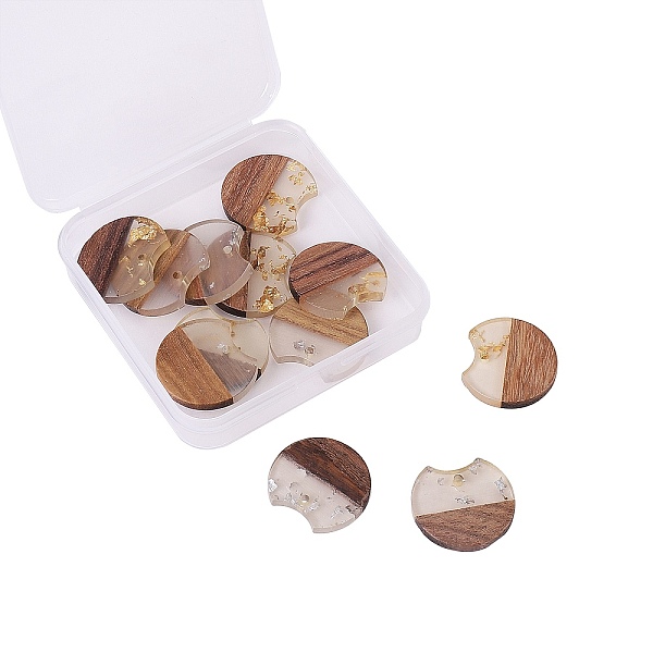 PandaHall Resin & Wood Pendants, Gap Flat Round, Mixed Color, 23x24.5x3.5mm, Hole: 2mm, 12pcs/box Resin+Wood Flat Round Multicolor
PandaHall Resin & Wood Pendants, Gap Flat Round, Mixed Color, 23x24.5x3.5mm, Hole: 2mm, 12pcs/box Resin+Wood Flat Round Multicolor