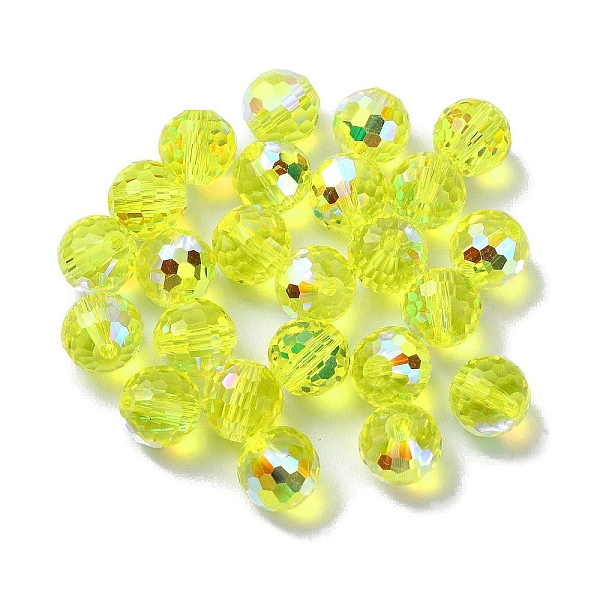 PandaHall AB Color Plated Glass Beads, Faceted Round, Green Yellow, 8x7mm, Hole: 1.5mm Glass Round
PandaHall AB Color Plated Glass Beads, Faceted Round, Green Yellow, 8x7mm, Hole: 1.5mm Glass Round