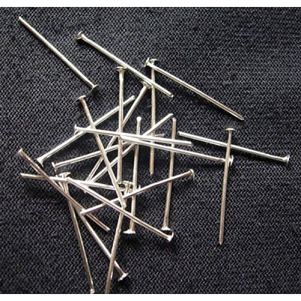 PandaHall Iron Flat Head Pins, Cadmium Free & Lead Free, Platinum Color, Size: about 0.75~0.8mm thick(20 Gauge), 2.0cm long, Head: 2mm Iron
PandaHall Iron Flat Head Pins, Cadmium Free & Lead Free, Platinum Color, Size: about 0.75~0.8mm thick(20 Gauge), 2.0cm long, Head: 2mm Iron