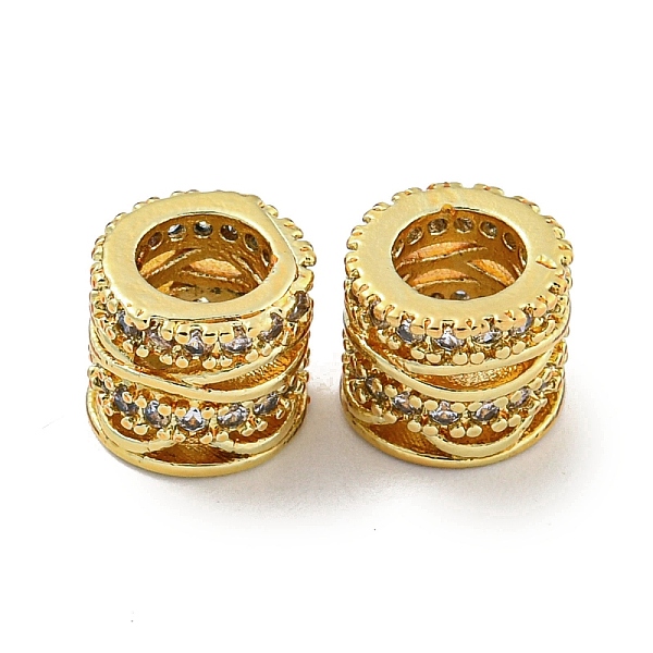 PandaHall Rack Plating Brass Micro Pave Clear Cubic Zirconia European Beads, Large Hole Beads, Long-Lasting Plated, Lead Free & Cadmium Free...
PandaHall Rack Plating Brass Micro Pave Clear Cubic Zirconia European Beads, Large Hole Beads, Long-Lasting Plated, Lead Free & Cadmium Free...
