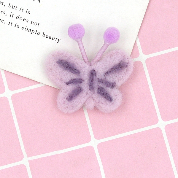 PandaHall Wool Felt Ornaments, Children's Hair Accessories, Butterfly, Plum, 50x40mm Wool Butterfly Purple
PandaHall Wool Felt Ornaments, Children's Hair Accessories, Butterfly, Plum, 50x40mm Wool Butterfly Purple