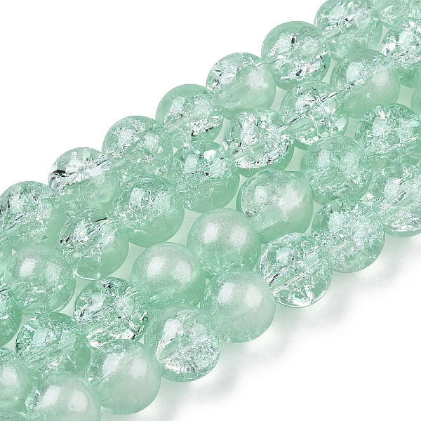PandaHall Translucent Crackle Glass Beads Strands, with Glitter Powder, Round, Honeydew, 8x7.5mm, Hole: 1mm, about 100~105Pcs/strand, 31.50..., Green
PandaHall Translucent Crackle Glass Beads Strands, with Glitter Powder, Round, Honeydew, 8x7.5mm, Hole: 1mm, about 100~105Pcs/strand, 31.50..., Green