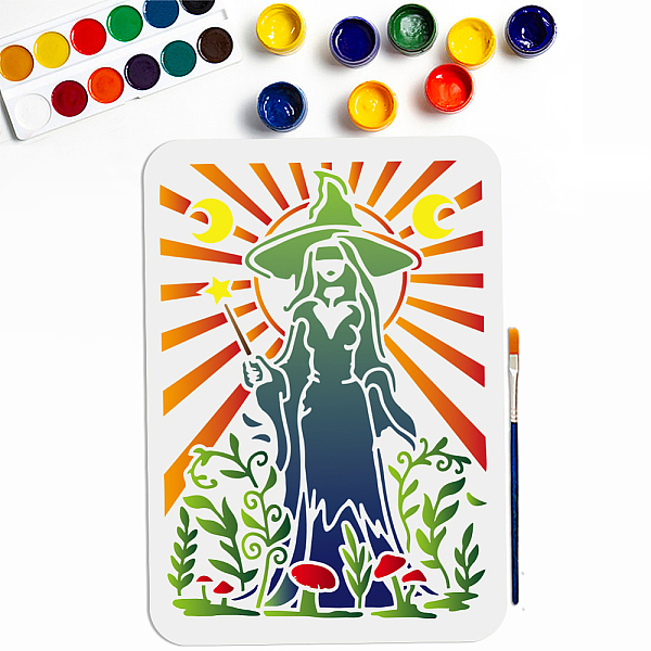 PandaHall MAYJOYDIY Witch Magic Mushroom Stencil 11.7×8.3inch Large Magic Themed Template with Paint Brush Dazzling Light and Plants Drawing...
PandaHall MAYJOYDIY Witch Magic Mushroom Stencil 11.7×8.3inch Large Magic Themed Template with Paint Brush Dazzling Light and Plants Drawing...