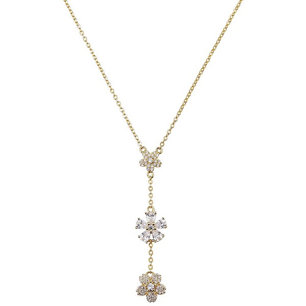 PandaHall Clear Cubic Zirconia Flower Laria Necklace, 925 Sterling Silver Y Necklace for Women, Golden, 15.75 inch(40cm) Cubic Zirconia
PandaHall Clear Cubic Zirconia Flower Laria Necklace, 925 Sterling Silver Y Necklace for Women, Golden, 15.75 inch(40cm) Cubic Zirconia
