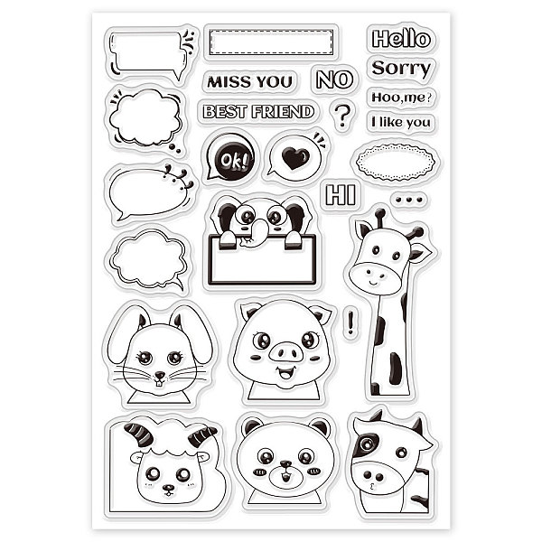 PandaHall PVC Plastic Stamps, for DIY Scrapbooking, Photo Album Decorative, Cards Making, Stamp Sheets, Animal Pattern, 16x11x0.3cm Plastic...
PandaHall PVC Plastic Stamps, for DIY Scrapbooking, Photo Album Decorative, Cards Making, Stamp Sheets, Animal Pattern, 16x11x0.3cm Plastic...