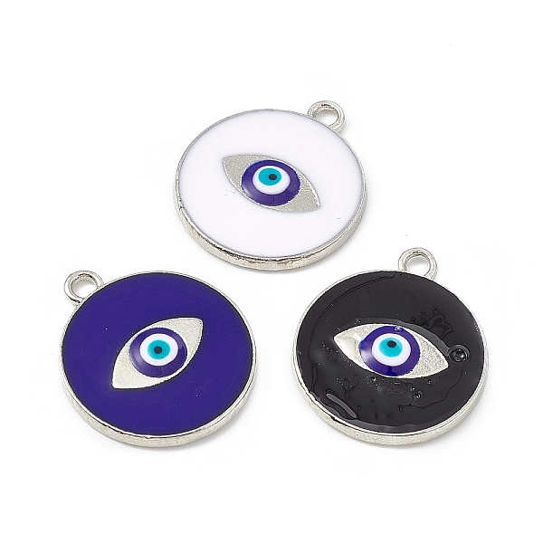 PandaHall Alloy Pendants, with Enamel, Flat Round with Evil Eye Charm, Platinum, Mixed Color, 24x20.5x2mm, Hole: 2.3mm Alloy+Enamel Flat..., Multicolor
PandaHall Alloy Pendants, with Enamel, Flat Round with Evil Eye Charm, Platinum, Mixed Color, 24x20.5x2mm, Hole: 2.3mm Alloy+Enamel Flat..., Multicolor