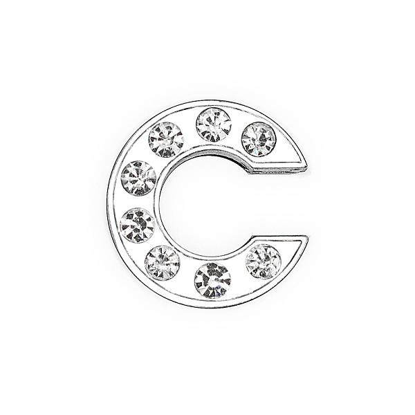PandaHall Eco-Friendly Zinc Alloy Slide Charms, with Rhinestone, Platinum Plated, Letter, Crystal, Letter.C, 12mm, Hole: 1.5x7.9mm..., Clear
PandaHall Eco-Friendly Zinc Alloy Slide Charms, with Rhinestone, Platinum Plated, Letter, Crystal, Letter.C, 12mm, Hole: 1.5x7.9mm..., Clear
