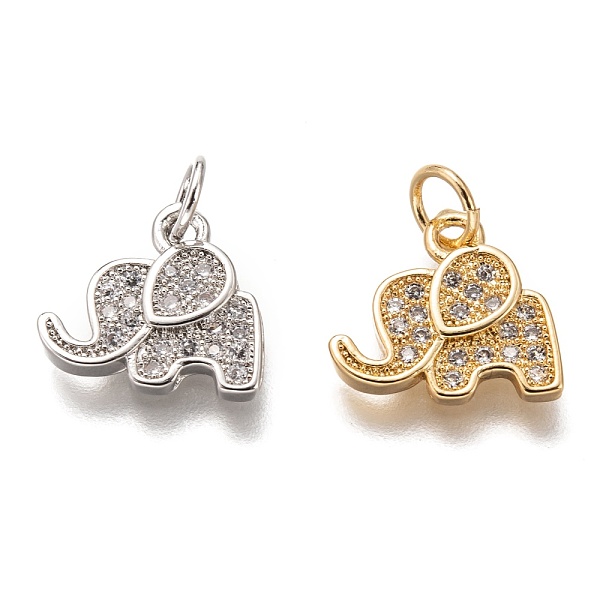 PandaHall Brass Micro Pave Clear Cubic Zirconia Charms, Long-Lasting Plated, with Jump Ring, Elephant, Mixed Color, 11.5x12x2mm, Jump Ring...
PandaHall Brass Micro Pave Clear Cubic Zirconia Charms, Long-Lasting Plated, with Jump Ring, Elephant, Mixed Color, 11.5x12x2mm, Jump Ring...