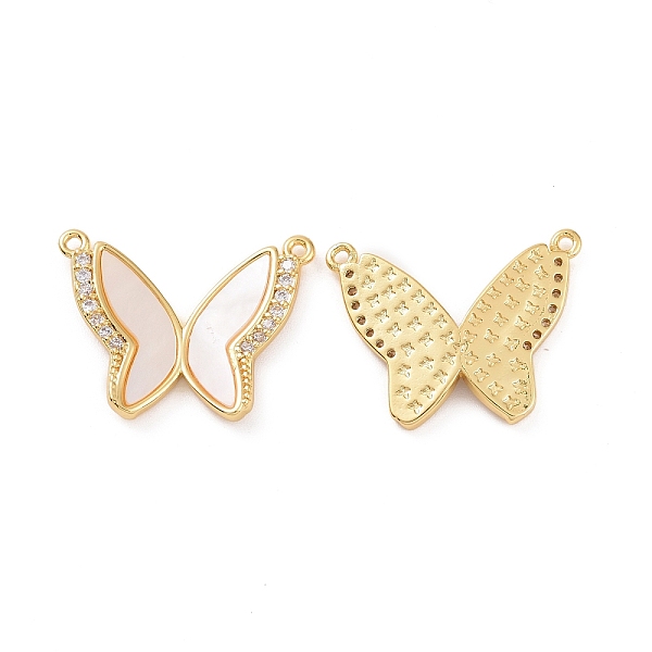 PandaHall Brass Micro Pave Clear Cubic Zirconia Pendants, with Shell, Butterfly Charm, Real 18K Gold Plated, 17x22x2.5mm, Hole: 1.2mm..., White
PandaHall Brass Micro Pave Clear Cubic Zirconia Pendants, with Shell, Butterfly Charm, Real 18K Gold Plated, 17x22x2.5mm, Hole: 1.2mm..., White