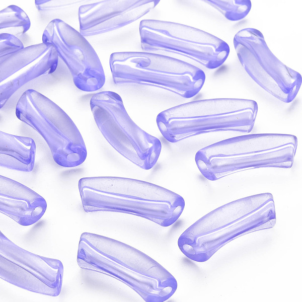 PandaHall Transparent Acrylic Beads, Curved Tube, Medium Purple, 36x13.5x11.5mm, Hole: 4mm, about 148pcs/500g Acrylic Tube
PandaHall Transparent Acrylic Beads, Curved Tube, Medium Purple, 36x13.5x11.5mm, Hole: 4mm, about 148pcs/500g Acrylic Tube