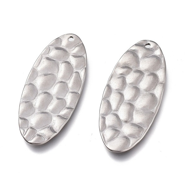 PandaHall 304 Stainless Steel Pendants, Textured, Oval, Stainless Steel Color, 38x16x1~1.5mm, Hole: 1.5mm 304 Stainless Steel Oval
PandaHall 304 Stainless Steel Pendants, Textured, Oval, Stainless Steel Color, 38x16x1~1.5mm, Hole: 1.5mm 304 Stainless Steel Oval