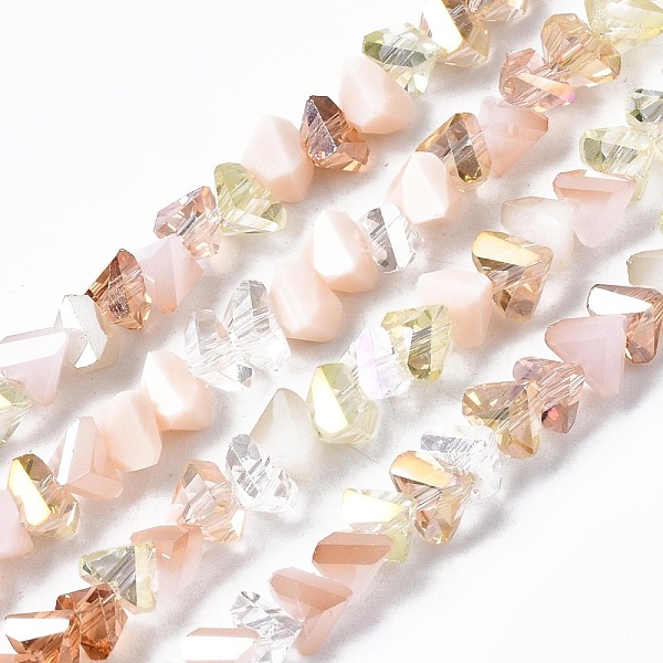 PandaHall Electroplate Glass Beads Strands, Triangle, Antique White, 3.5x6x4.5mm, Hole: 1mm, about 100pcs/strand, 13.39''(34cm) Glass...
PandaHall Electroplate Glass Beads Strands, Triangle, Antique White, 3.5x6x4.5mm, Hole: 1mm, about 100pcs/strand, 13.39''(34cm) Glass...