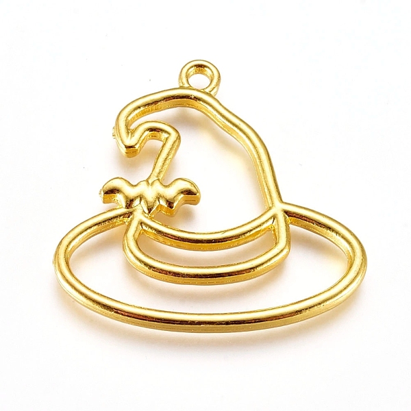 PandaHall Halloween Zinc Alloy Open Back Bezel Pendants, For DIY UV Resin, Epoxy Resin, Pressed Flower Jewelry, Witch Hat, Golden...
PandaHall Halloween Zinc Alloy Open Back Bezel Pendants, For DIY UV Resin, Epoxy Resin, Pressed Flower Jewelry, Witch Hat, Golden...
