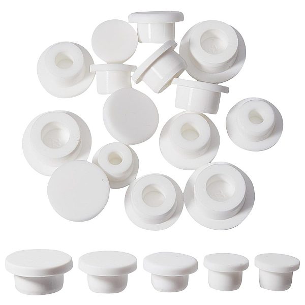 PandaHall Gorgecraft 20Pcs 5 Style Silicone Bottle Seal Plug, Reusable Replacement Bottle Stopper, Flat Round, White, 20~30x13~14mm, Inner...
PandaHall Gorgecraft 20Pcs 5 Style Silicone Bottle Seal Plug, Reusable Replacement Bottle Stopper, Flat Round, White, 20~30x13~14mm, Inner...