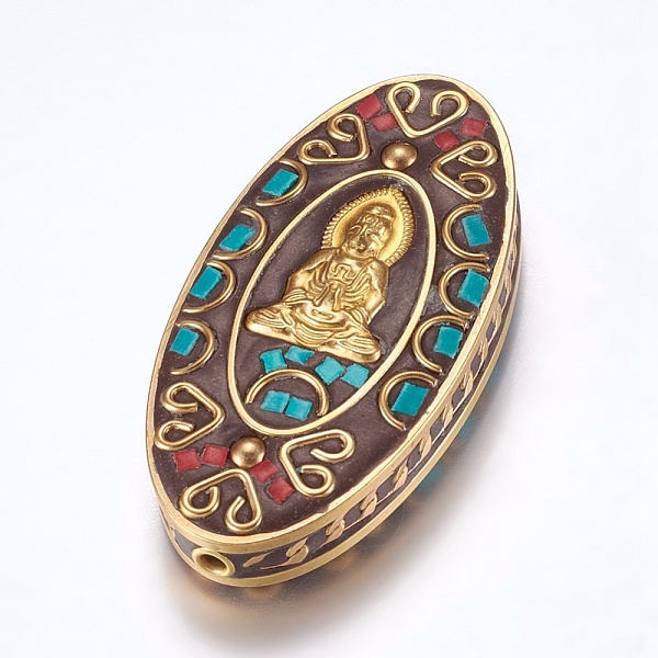 PandaHall Handmade Indonesia Beads, with Brass Findings, Nickel Free, Oval with Guan Yin, Goddess of Mercy, Raw(Unplated)...
PandaHall Handmade Indonesia Beads, with Brass Findings, Nickel Free, Oval with Guan Yin, Goddess of Mercy, Raw(Unplated)...