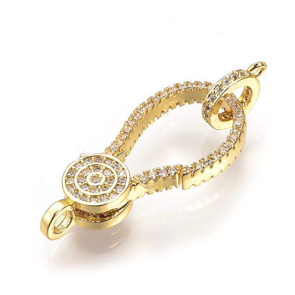 PandaHall Brass Micro Pave Cubic Zirconia Lobster Claw Clasps, Golden, 28.5x12.5x4.5mm, Hole: 2.5mm Brass+Cubic Zirconia Others
PandaHall Brass Micro Pave Cubic Zirconia Lobster Claw Clasps, Golden, 28.5x12.5x4.5mm, Hole: 2.5mm Brass+Cubic Zirconia Others