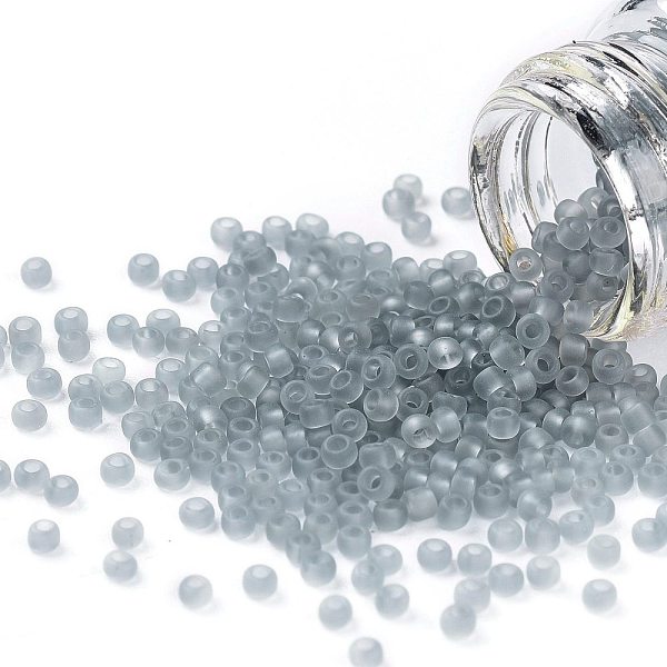 PandaHall TOHO Round Seed Beads, Japanese Seed Beads, (9F) Transparent Frost Light Gray, 11/0, 2.2mm, Hole: 0.8mm, about 1110pcs/10g Glass...
PandaHall TOHO Round Seed Beads, Japanese Seed Beads, (9F) Transparent Frost Light Gray, 11/0, 2.2mm, Hole: 0.8mm, about 1110pcs/10g Glass...