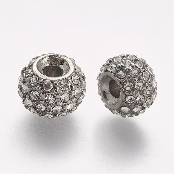 PandaHall 304 Stainless Steel Rhinestone Beads, Rondelle, Crystal, 11x8mm, Hole: 3mm Stainless Steel+Rhinestone Rondelle Clear
PandaHall 304 Stainless Steel Rhinestone Beads, Rondelle, Crystal, 11x8mm, Hole: 3mm Stainless Steel+Rhinestone Rondelle Clear