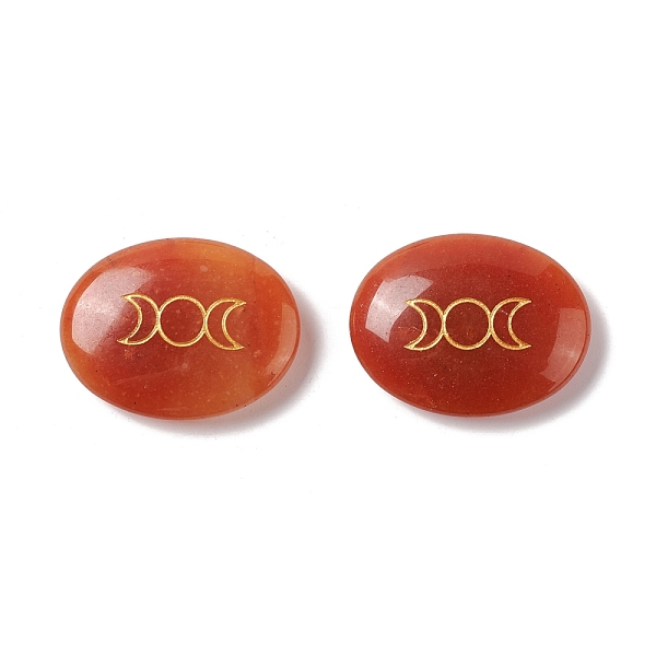 PandaHall Natural Red Aventurine Healing Massage Palm Stones, Pocket Worry Stone, for Anxiety Stress Relief Therapy, Oval with Triple Moon...
PandaHall Natural Red Aventurine Healing Massage Palm Stones, Pocket Worry Stone, for Anxiety Stress Relief Therapy, Oval with Triple Moon...