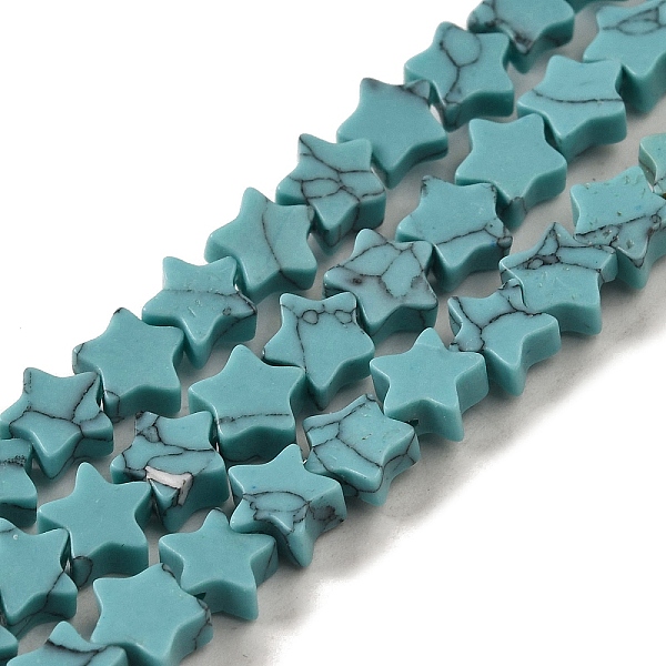 PandaHall Dyed Synthetic Turquoise Beads Strands, Star, 6x5.5x2mm, Hole: 0.8mm, about 75pcs/strand, 14.57 inch(37cm) Synthetic Turquoise...
PandaHall Dyed Synthetic Turquoise Beads Strands, Star, 6x5.5x2mm, Hole: 0.8mm, about 75pcs/strand, 14.57 inch(37cm) Synthetic Turquoise...