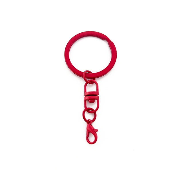 PandaHall Spray Painted Iron Keychain Swivel Clasps, with Lobster Claw Clasps, Red, 66.5mm Iron Others Red
PandaHall Spray Painted Iron Keychain Swivel Clasps, with Lobster Claw Clasps, Red, 66.5mm Iron Others Red