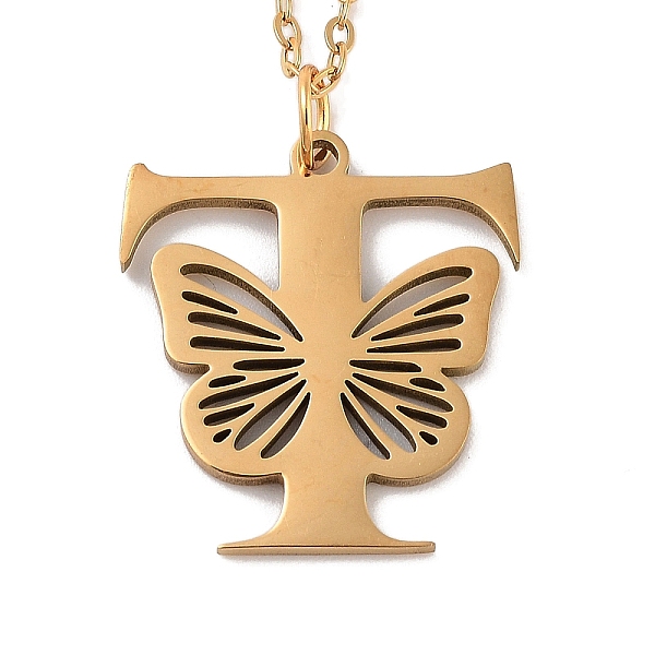 PandaHall Vacuum Plating 201 Stainless Steel Necklaces, Letter T, 12.09 inch(30.7cm) pendant: about 20.5x19mm. 201 Stainless Steel Letter T
PandaHall Vacuum Plating 201 Stainless Steel Necklaces, Letter T, 12.09 inch(30.7cm) pendant: about 20.5x19mm. 201 Stainless Steel Letter T