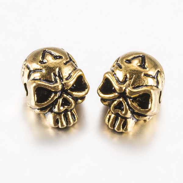 PandaHall Tibetan Style Alloy Beads, Skull, Antique Golden, 12x9x10mm, Hole: 1.5mm Alloy Skull
PandaHall Tibetan Style Alloy Beads, Skull, Antique Golden, 12x9x10mm, Hole: 1.5mm Alloy Skull
