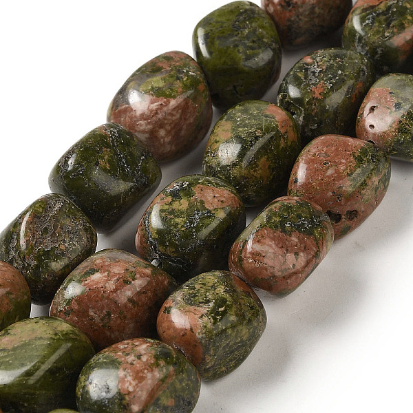 PandaHall Natural Unakite Beads Strands, Nuggets, Tumbled Stone, 11.5~24x9~14x6.5~11mm, Hole: 1.1mm, about 26pcs/strand, 15.35~16.06''...
PandaHall Natural Unakite Beads Strands, Nuggets, Tumbled Stone, 11.5~24x9~14x6.5~11mm, Hole: 1.1mm, about 26pcs/strand, 15.35~16.06''...