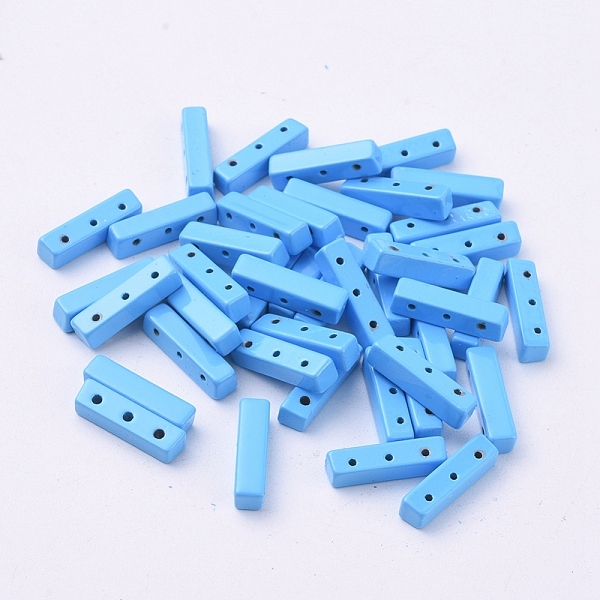 PandaHall Spray Painted Alloy Multi-Strand Links, For Tile Elastic Bracelets Making, Rectangle, Sky Blue, 16x4x4mm, Hole: 0.8mm Alloy...
PandaHall Spray Painted Alloy Multi-Strand Links, For Tile Elastic Bracelets Making, Rectangle, Sky Blue, 16x4x4mm, Hole: 0.8mm Alloy...