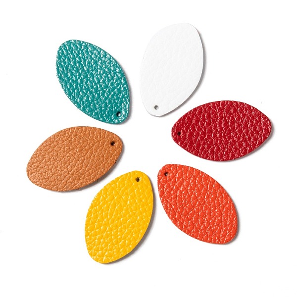 PandaHall Eco-Friendly Cowhide Pendants, Oval, Mixed Color, 35x21x1.5mm, Hole: 1.5mm Leather Oval Multicolor
PandaHall Eco-Friendly Cowhide Pendants, Oval, Mixed Color, 35x21x1.5mm, Hole: 1.5mm Leather Oval Multicolor
