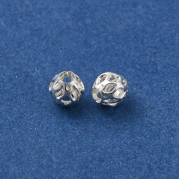 PandaHall Brass Hollow Spacer Beads, Round, 925 Sterling Silver Plated, 4mm, Hole: 1.6mm Brass Round
PandaHall Brass Hollow Spacer Beads, Round, 925 Sterling Silver Plated, 4mm, Hole: 1.6mm Brass Round