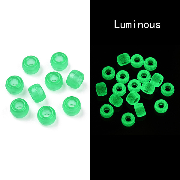 PandaHall Transparent & Luminous Plastic Beads, Frosted, Glow in the Dark, Barrel, Spring Green, 9x6mm, Hole: 3.8mm, about 1900pcs/500g...
PandaHall Transparent & Luminous Plastic Beads, Frosted, Glow in the Dark, Barrel, Spring Green, 9x6mm, Hole: 3.8mm, about 1900pcs/500g...