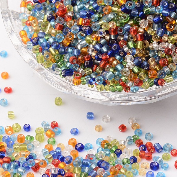 PandaHall 12/0 Glass Seed Beads, Silver Lined Round Hole, Round, Mixed Color, 2mm, Hole: 1mm, about 30000 beads/pound Glass Multicolor
PandaHall 12/0 Glass Seed Beads, Silver Lined Round Hole, Round, Mixed Color, 2mm, Hole: 1mm, about 30000 beads/pound Glass Multicolor