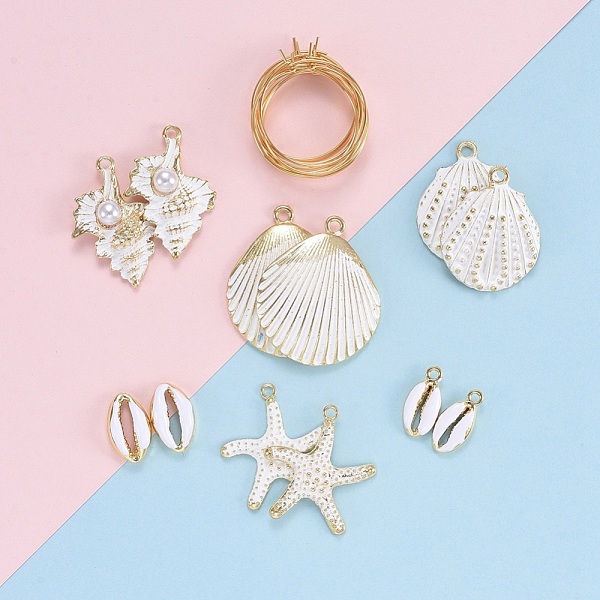 PandaHall DIY Earring Making, 304 Stainless Steel Hoop Earrings, Spray Painted Alloy Pendants and Alloy Enamel Beads, White, 25mm, Pin...
PandaHall DIY Earring Making, 304 Stainless Steel Hoop Earrings, Spray Painted Alloy Pendants and Alloy Enamel Beads, White, 25mm, Pin...