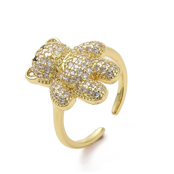 PandaHall Brass Micro Pave Clear Cubic Zirconia Open Cuff Ring for Woman, Bear, Inner Diameter: 17.4mm Brass+Cubic Zirconia Bear Clear
PandaHall Brass Micro Pave Clear Cubic Zirconia Open Cuff Ring for Woman, Bear, Inner Diameter: 17.4mm Brass+Cubic Zirconia Bear Clear