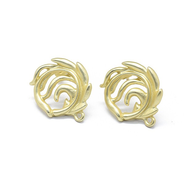 PandaHall Alloy Stud Earring Findings, with Loop, Brass Pins and Ear Nuts/Earring Backs, Long-Lasting Plated, Flower, Matte Light Gold...
PandaHall Alloy Stud Earring Findings, with Loop, Brass Pins and Ear Nuts/Earring Backs, Long-Lasting Plated, Flower, Matte Light Gold...