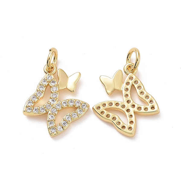 PandaHall Brass Micro Pave Clear Cubic Zirconia Charms, with Jump Ring, Double Butterfly Charms, Golden, 15x13x2mm, Hole: 3.5mm Brass+Cubic...
PandaHall Brass Micro Pave Clear Cubic Zirconia Charms, with Jump Ring, Double Butterfly Charms, Golden, 15x13x2mm, Hole: 3.5mm Brass+Cubic...