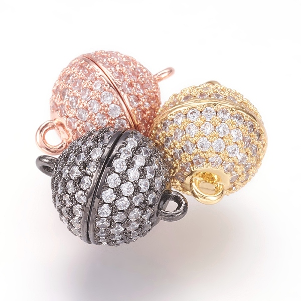 PandaHall Brass Micro Pave Cubic Zirconia Magnetic Clasps with Loops, N50 Grade Strong Magnet, Long-Lasting Plated, Cadmium Free & Nickel...
PandaHall Brass Micro Pave Cubic Zirconia Magnetic Clasps with Loops, N50 Grade Strong Magnet, Long-Lasting Plated, Cadmium Free & Nickel...