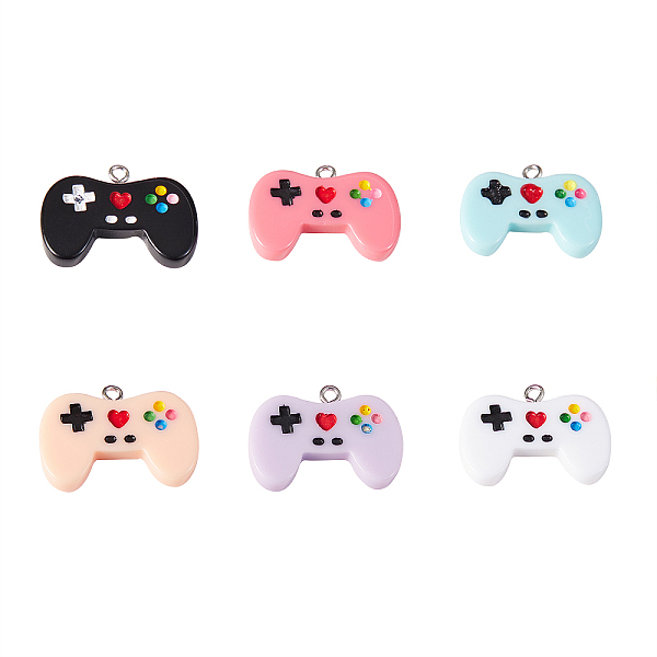 PandaHall 14Pcs 7 Colors Resin Pendants, with Platinum Plated Iron Loops, Gamepad, Mixed Color, 20x26mm Iron+Resin Others Multicolor
PandaHall 14Pcs 7 Colors Resin Pendants, with Platinum Plated Iron Loops, Gamepad, Mixed Color, 20x26mm Iron+Resin Others Multicolor