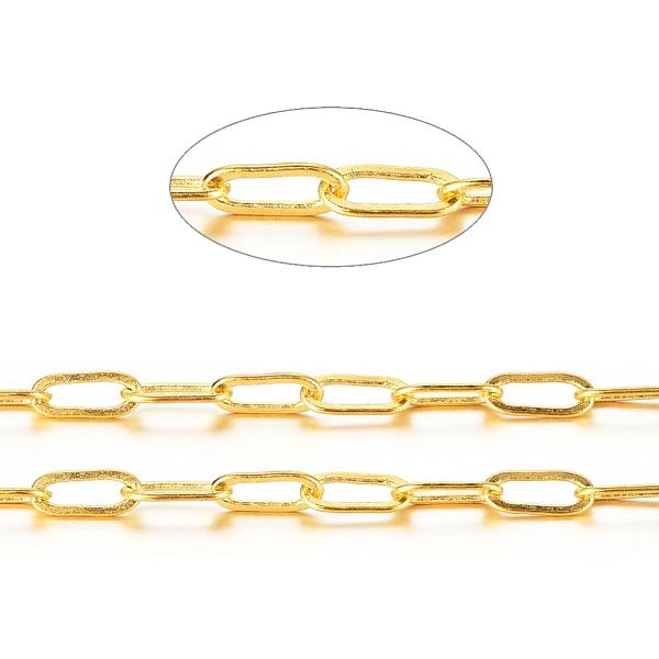 PandaHall Brass Paperclip Chains, Flat Oval, Drawn Elongated Cable Chains, Soldered, Long-Lasting Plated, with Spool, Cadmium Free & Nickel...
PandaHall Brass Paperclip Chains, Flat Oval, Drawn Elongated Cable Chains, Soldered, Long-Lasting Plated, with Spool, Cadmium Free & Nickel...