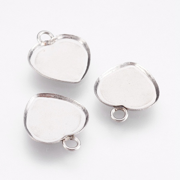 PandaHall 304 Stainless Steel Pendant Cabochon Settings, Plain Edge Bezel Cups, Heart, Stainless Steel Color, Tray: 10x10mm, 13x11x1mm, Hole...
PandaHall 304 Stainless Steel Pendant Cabochon Settings, Plain Edge Bezel Cups, Heart, Stainless Steel Color, Tray: 10x10mm, 13x11x1mm, Hole...