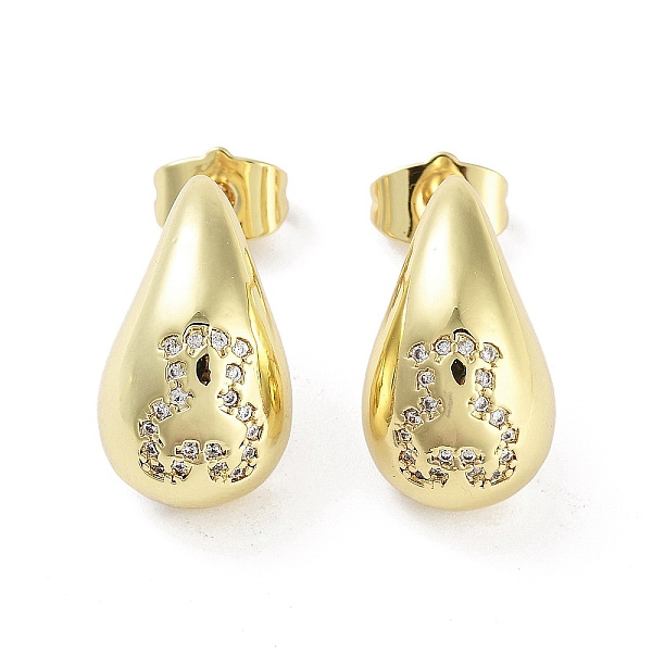 PandaHall Teardrop Rack Plating Brass Cubic Zirconia Stud Earrings for Women, Long-Lasting Plated, Lead Free & Cadmium Free, Real 18K Gold...
PandaHall Teardrop Rack Plating Brass Cubic Zirconia Stud Earrings for Women, Long-Lasting Plated, Lead Free & Cadmium Free, Real 18K Gold...