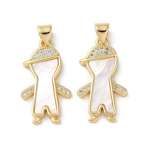 PandaHall Brass Micro Pave Clear Cubic Zirconia Pendants, with Shell, Real 18K Gold Plated, Human, 24x13.5x3mm, Hole: 5x3.5mm Brass+Cubic...
PandaHall Brass Micro Pave Clear Cubic Zirconia Pendants, with Shell, Real 18K Gold Plated, Human, 24x13.5x3mm, Hole: 5x3.5mm Brass+Cubic...