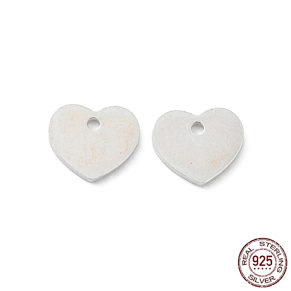 PandaHall 925 Sterling Silver Chain Extender Drops, Heart Extender Chain Tabs, Silver, 6x7x0.7mm, Hole: 0.9mm Sterling Silver Heart
PandaHall 925 Sterling Silver Chain Extender Drops, Heart Extender Chain Tabs, Silver, 6x7x0.7mm, Hole: 0.9mm Sterling Silver Heart