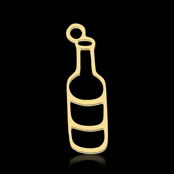PandaHall 201 Stainless Steel Pendants, Bottle, Real 18K Gold Plated, 19x6x1mm, Hole: 1.6mm 201 Stainless Steel Bottle
PandaHall 201 Stainless Steel Pendants, Bottle, Real 18K Gold Plated, 19x6x1mm, Hole: 1.6mm 201 Stainless Steel Bottle