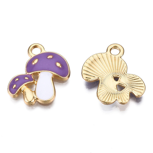 PandaHall Autumn Theme Alloy Enamel Pendants, Cadmium Free & Lead Free, Double Mushroom, Light Gold, Medium Orchid, 19.5x18x2.5mm, Hole...
PandaHall Autumn Theme Alloy Enamel Pendants, Cadmium Free & Lead Free, Double Mushroom, Light Gold, Medium Orchid, 19.5x18x2.5mm, Hole...