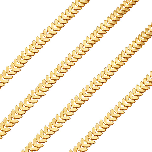 PandaHall Iron Leaf Links Chains, with Spool, Soldered, Golden, 5x8.5x2mm, about 32.8 Feet(10m)/roll Iron
PandaHall Iron Leaf Links Chains, with Spool, Soldered, Golden, 5x8.5x2mm, about 32.8 Feet(10m)/roll Iron