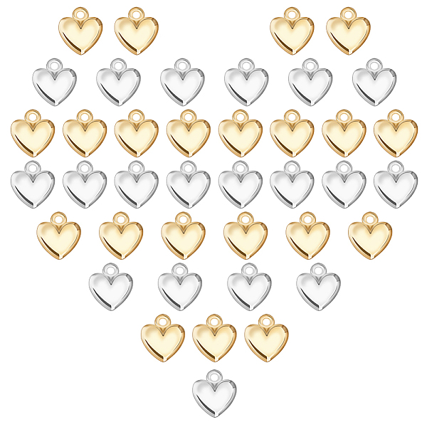 PandaHall AHANDMAKER 160Pcs 2 Colors CCB Plastic Pendants, Heart Charm, Platinum & Golden, 15x13x3.5mm, Hole: 2mm, 80pcs/color Plastic Heart
PandaHall AHANDMAKER 160Pcs 2 Colors CCB Plastic Pendants, Heart Charm, Platinum & Golden, 15x13x3.5mm, Hole: 2mm, 80pcs/color Plastic Heart