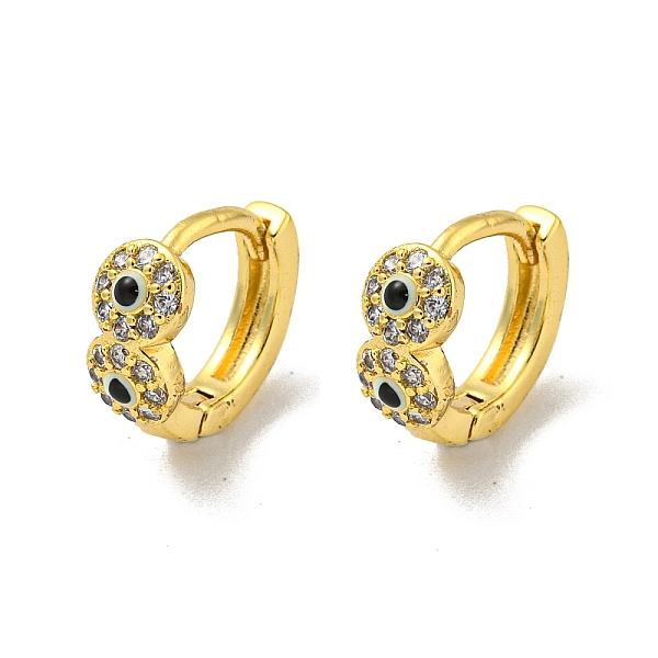 PandaHall Brass Micro Pave Cubic Zirconia Hoop Earring, with Enamel, Real 18K Gold Plated, Black, 10.5x4.5mm Brass Eye Black
PandaHall Brass Micro Pave Cubic Zirconia Hoop Earring, with Enamel, Real 18K Gold Plated, Black, 10.5x4.5mm Brass Eye Black